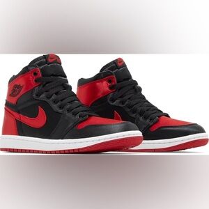 Wmns Air Jordan 1 Retro High OG 'Satin Bred' 2023 Size 8.5